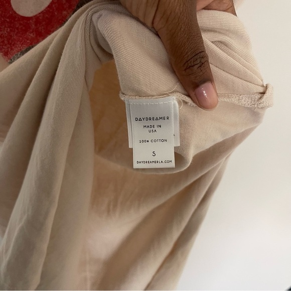 Daydreamer Free People Rolling Stones 89 Rolled Sleeves T-shirt Dress - Picture 6 of 10